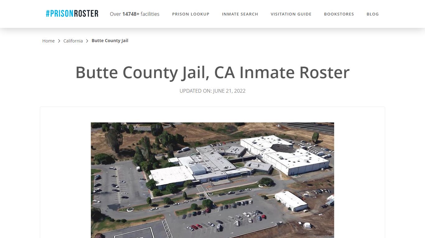 Butte County Jail, CA Inmate Roster